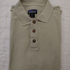 Patagonia Men Polo Large Short sleeves Moss Green